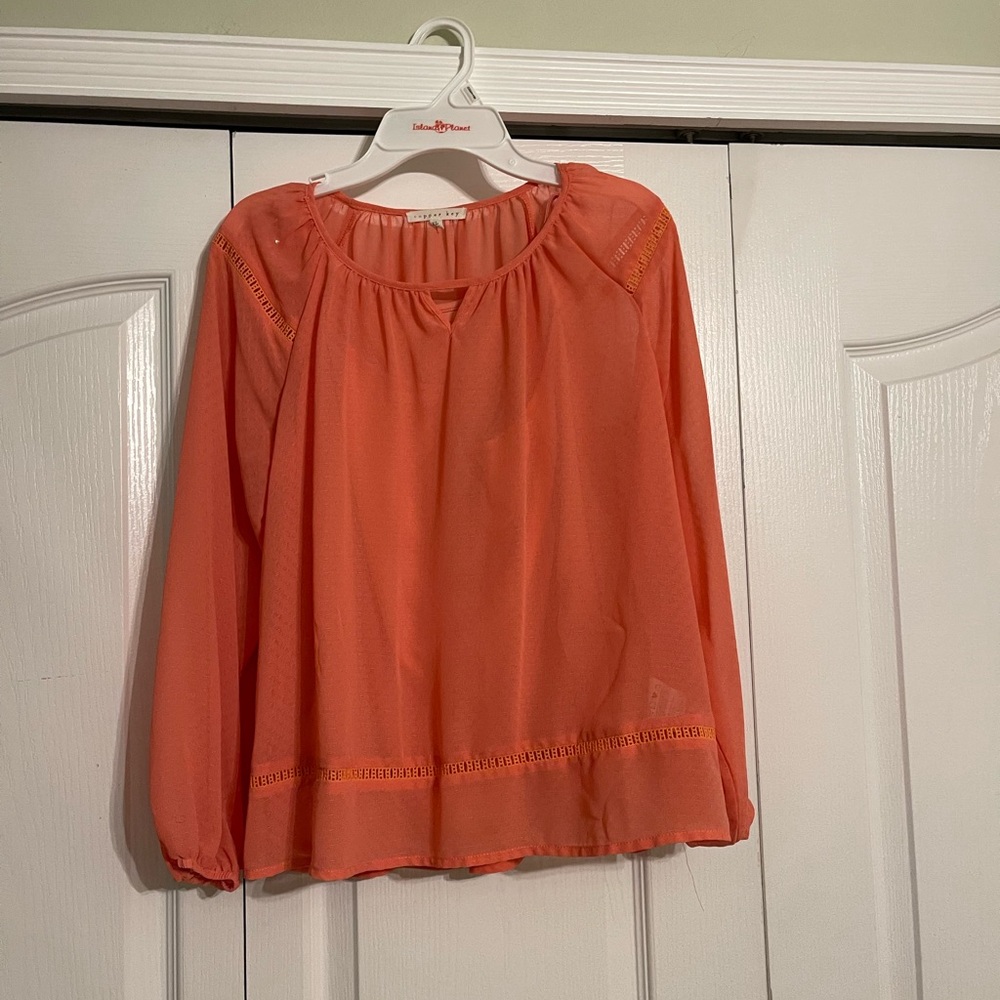 Women's Coral Blouse